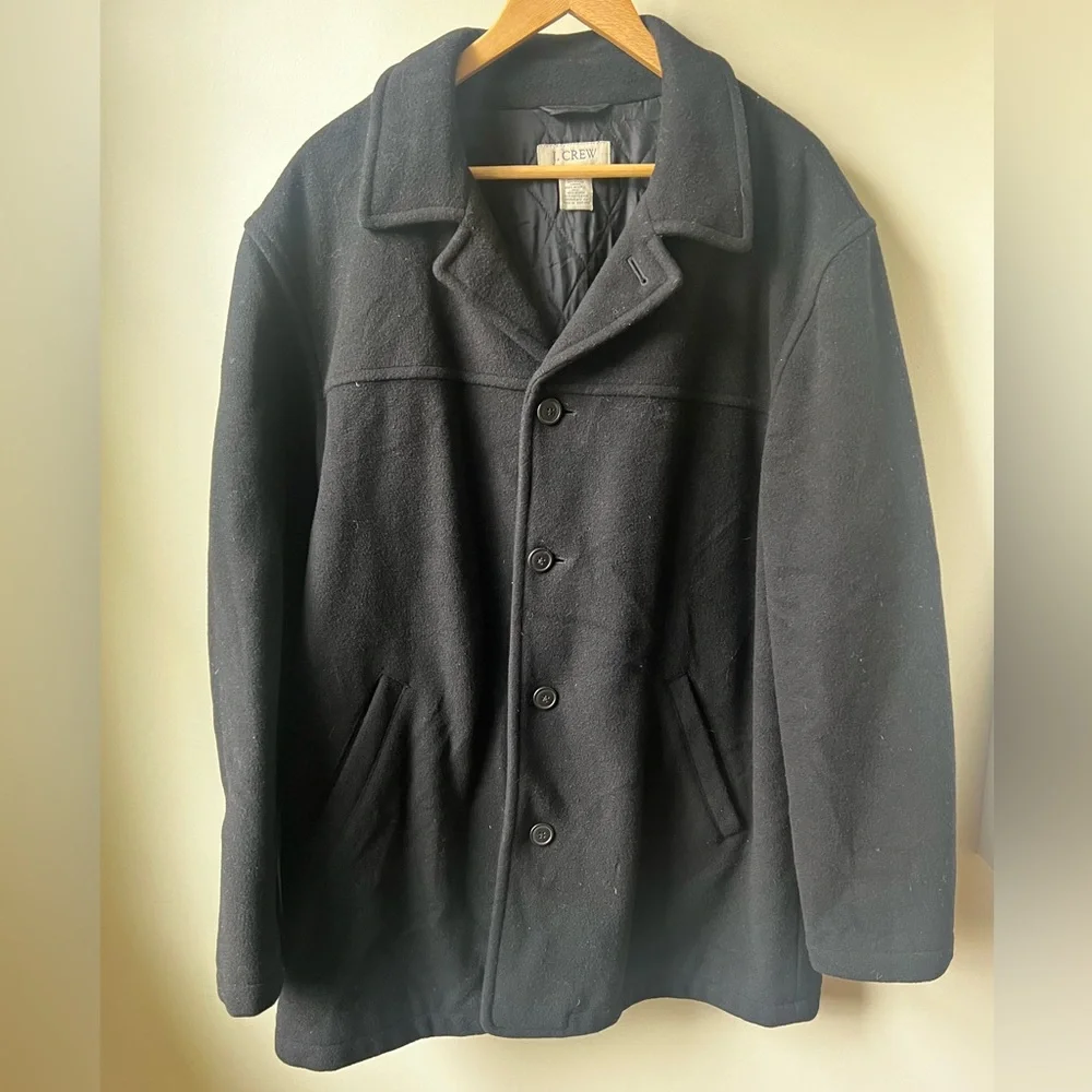 J CREW Quilted Wool‎ University Jacket Thinsulate Academia Classic Minimalist L